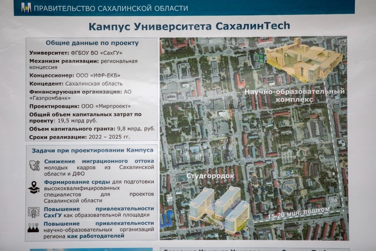Карта микрорайонов южно сахалинска