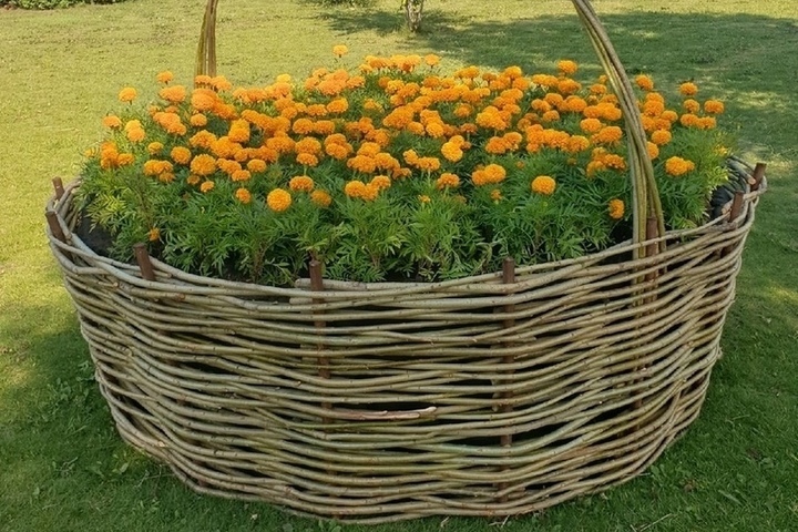 Клумба корзина