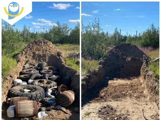 В Новом Уренгое выявили любителей устроить свалку из покрышек в городе