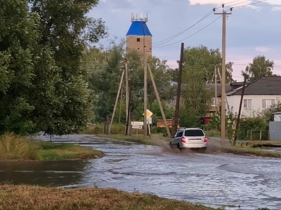 В Спасском районе Рязанской области прошёл ливень с градом