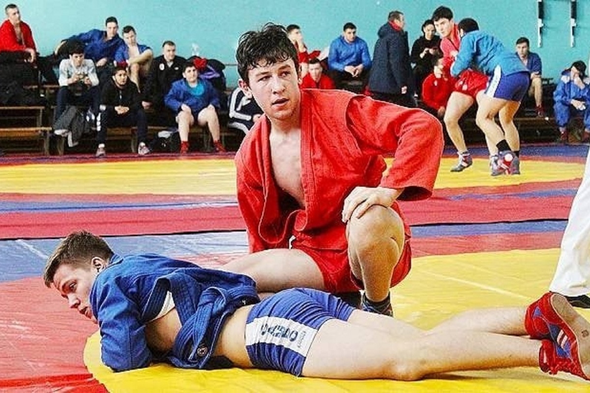 Самбист перед выходом на ковёр
