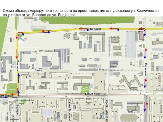 Схема движения общественного транспорта изменится в Кемерове из-за перекрытия улицы