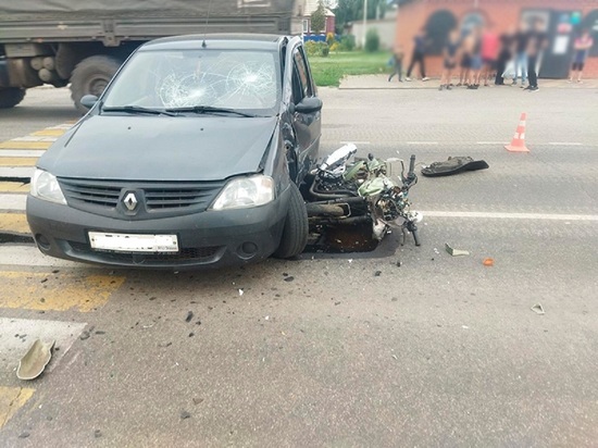 Под Белгородом разбился 49-летний мотоциклист