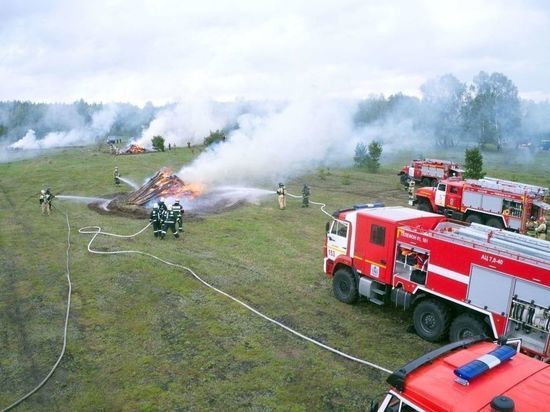 Лесной пожар из Нижегородской области перешел на территорию Марий Эл