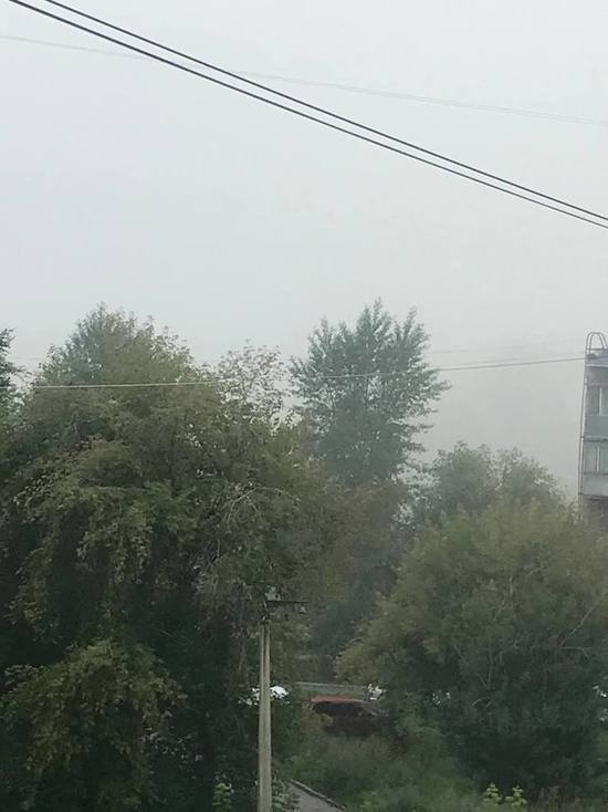 Туман окутал кузбасский город