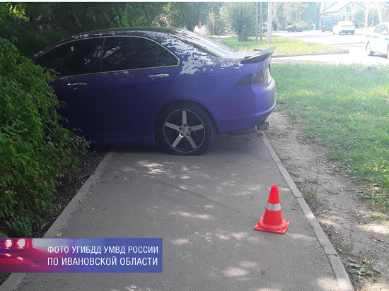 В Иванове пьяный водитель иномарки сбил женщину на тротуаре