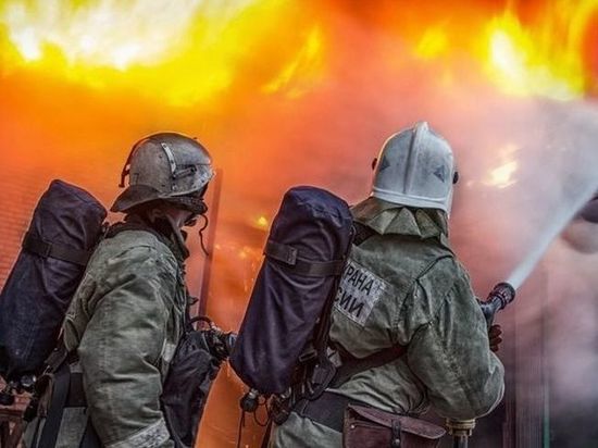 В Смоленске в Гнездово пожар уничтожил надворные постройки