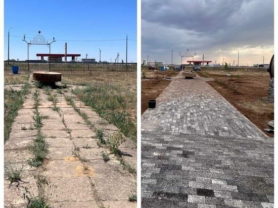 В райцентре Калмыкии обустраивают дендропарк