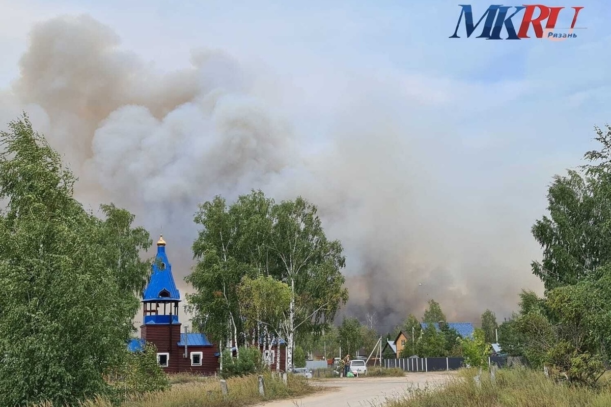 Карта пожаров рязанская область