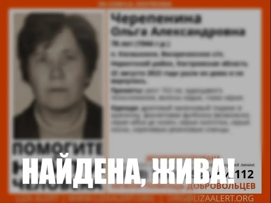 Поисковые новости Костромы:  одну старушку нашли живой, а вот другую...