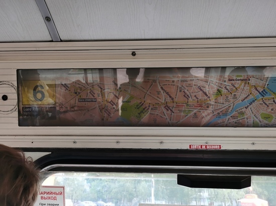 Фотофакт: карта Швейцарии в псковском автобусе