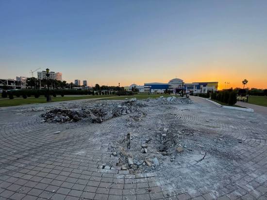 Белгородцы приняли ремонтные работы возле БелГУ за вандализм