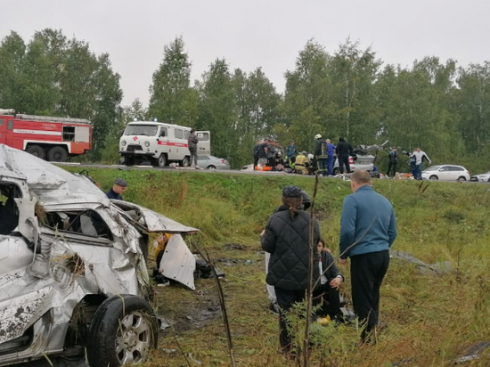 На красноярской дороге в ДТП с участием микроавтобуса погиб ребенок