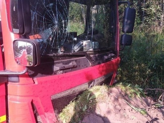 В лобовой аварии грузовика и легковушки на трассе А-120 пострадали два водителя