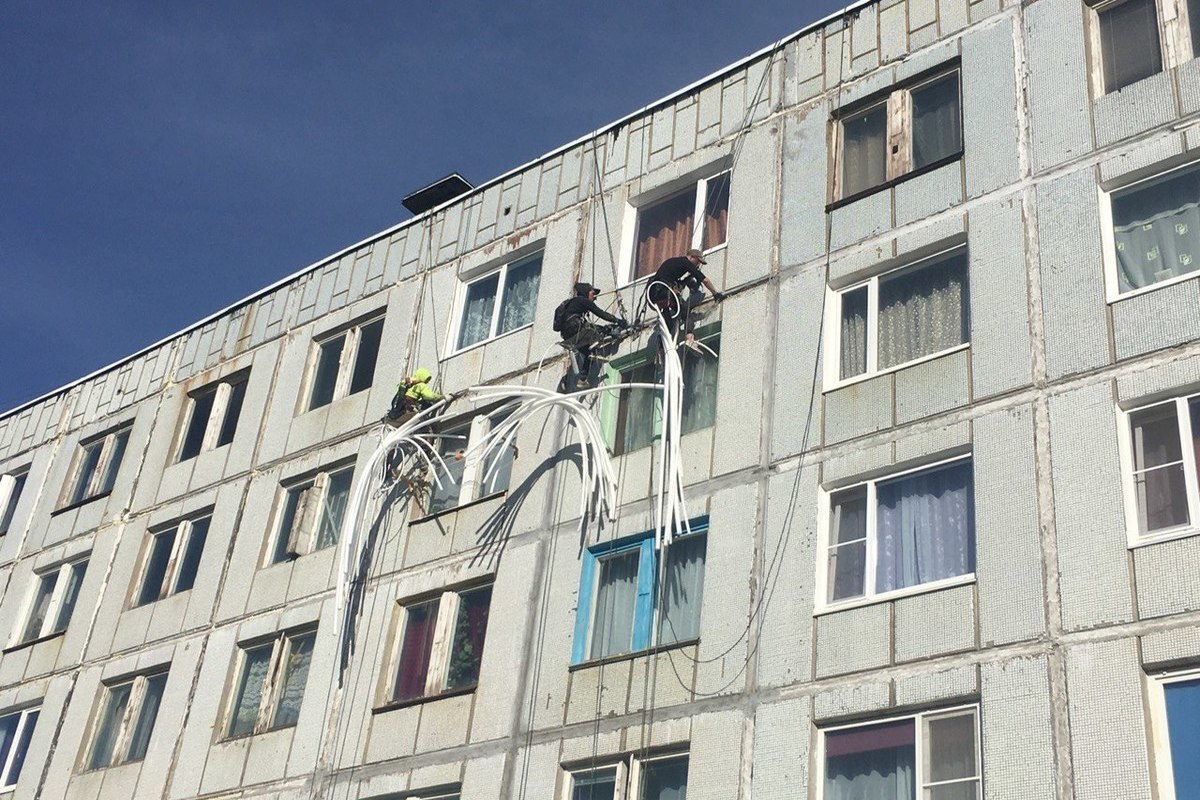 Реновация в Видяево идет полным ходом: в ЗАТО ведется капитальный ремонт  многоквартирных домов - МК Мурманск