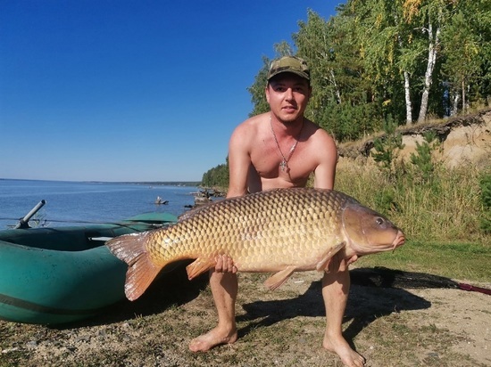 Барнаулец выловил в Обском море 31-килограммового карпа