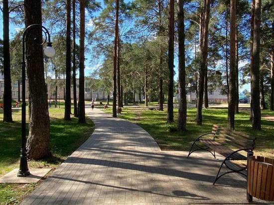 Сосновый парк в Кичменгском Городке благоустроен по проекту «Жилье и городская среда»
