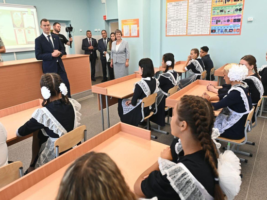 В селе Мичуринское Хабаровского края открыли новую школу в День знаний