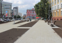 Новый сквер появился в центре Барнаула на пересечении проспекта Ленина и улицы Чкалова возле медицинского университета.