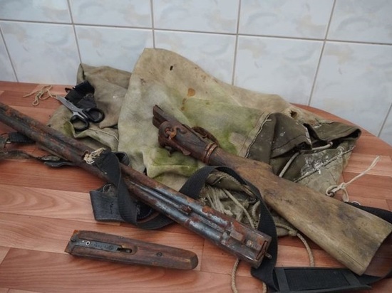 Заржавевшее ружье хранилось в разобранном виде