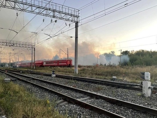 В Пензе рассказали о пожаре на ЖД станции