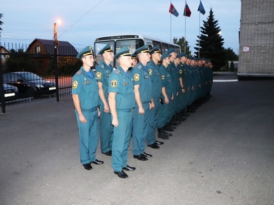 В Рязань отправился новый отряд МЧС России по Тамбовской области