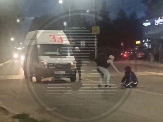 На улице Мервинской в Рязани водитель микроавтобуса сбил 40-летнего пешехода