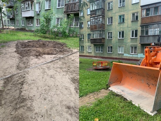 Детские карусели вернули на территорию новосибирской многоэтажки после жалоб жителей