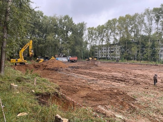 Строительство стадиона началось у школы №28 в Вологде