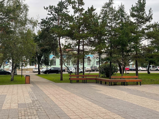 В Красноярске недалеко от станции «Злобино» закончили благоустраивать сквер для прогулок и отдыха