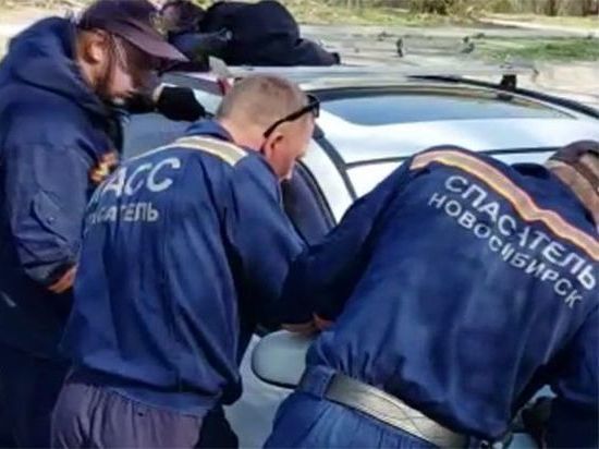 В Новосибирске двухлетняя девочка оказалась заблокирована в автомобиле