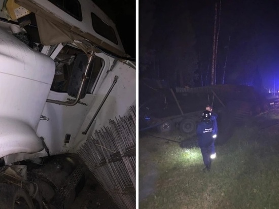 На объездной дороге под Орлом разбился дальнобойщик