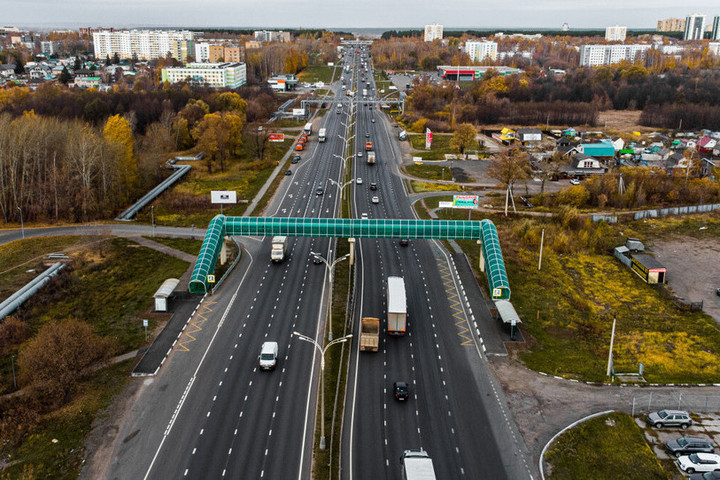 На Горьковском шоссе сгорел автобус (ФОТО, ВИДЕО)