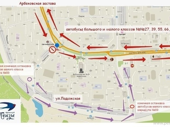 В пензенском микрорайоне Арбеково изменится схема движения общественного транспорта
