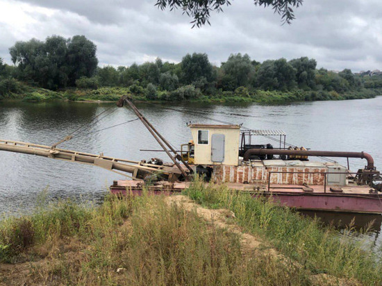 На Клязьме во Владимире добывали песок с нарушениями