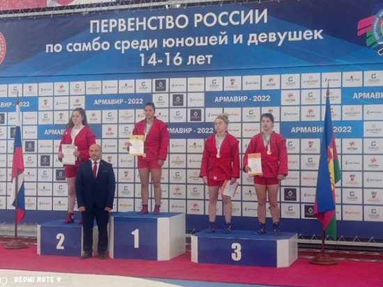 Тульская самбистка завоевала бронзовую медаль на Первенстве России