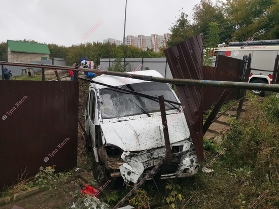 В Туле 16 сентября &#34;Газель&#34; протаранила забор частного дома