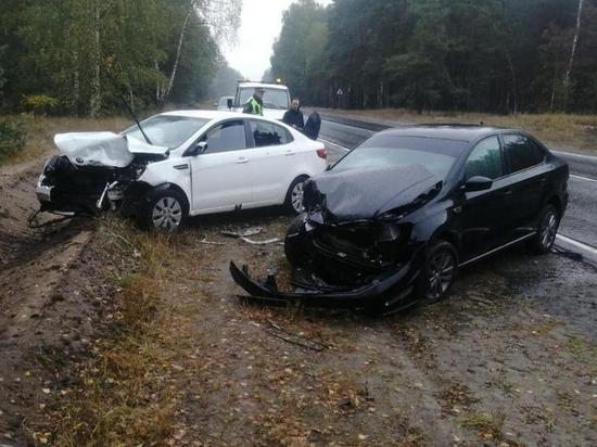 В массовой аварии в Клепиковском районе пострадала водитель Kia