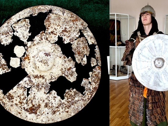 В Хакасии археологи нашли уникальный щит кочевника