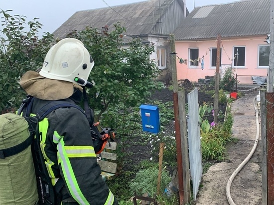 На пожаре в Узловском районе погиб мужчина