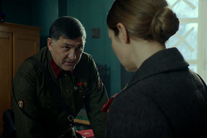 A film was shown where Puskepalis plays a kind NKVD commissar