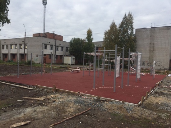 Воркаут-площадку на окраине Архангельска сдадут после оценки стройконтроля