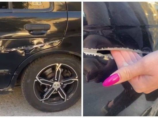 В Новосибирске неизвестные распороли бок автомобилю на ОбьГЭСе