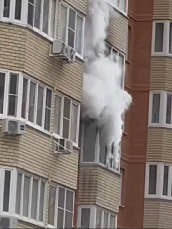 В Краснодаре произошел пожар в квартире на улице Героя Яцкова