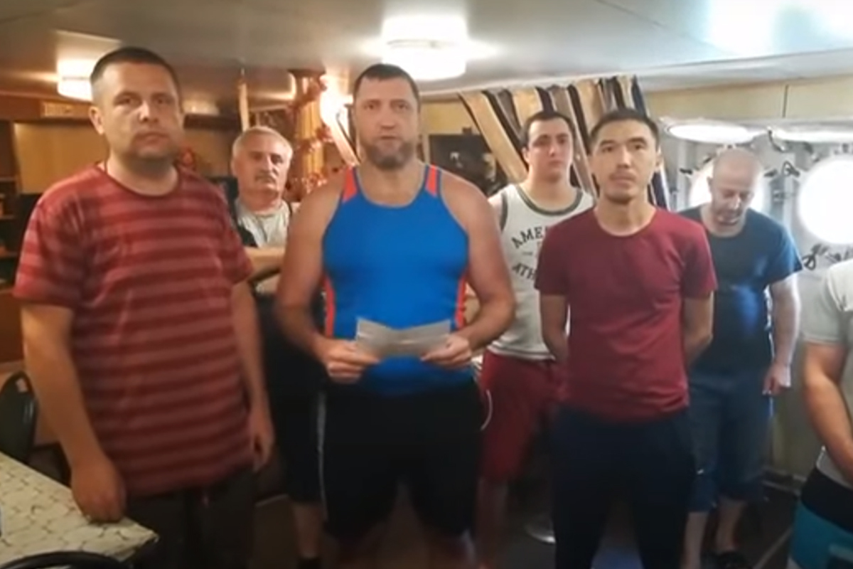 65 Russian sailors held hostage in Ukraine plead for help