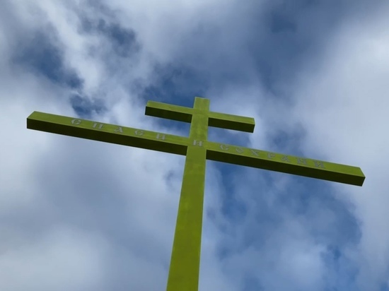Гигантский поклонный крест установили в селе Пуровского района