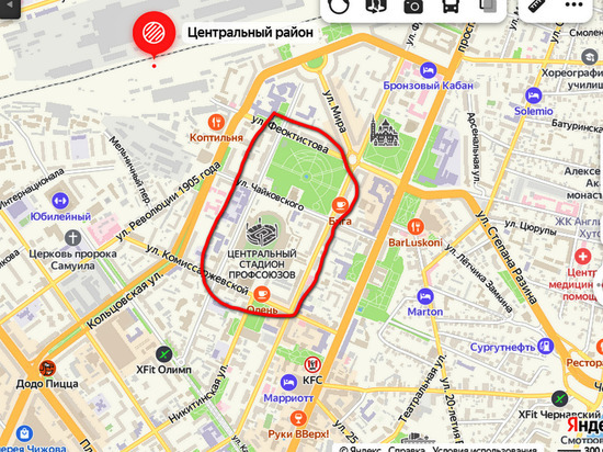 Около Центрального стадиона профсоюзов в Воронеже временно запретят парковку и движение автотранспорта