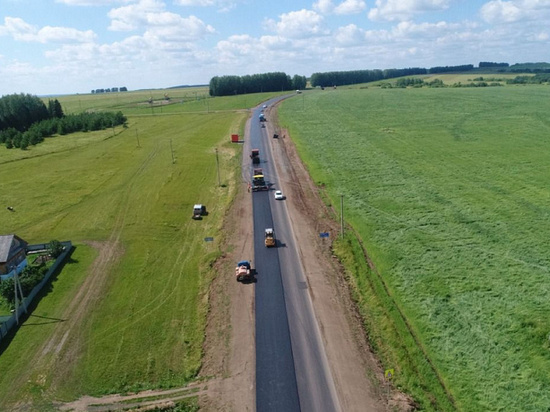 В Татышлинском районе за 77 млн рублей отремонтировали пятикилометровый участок дороги