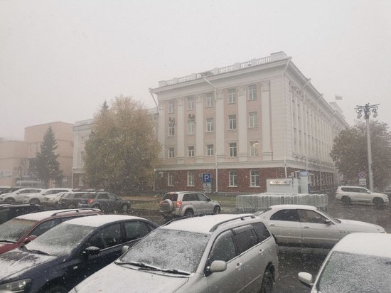 В Барнауле посыпают наиболее скользкие участки дорог