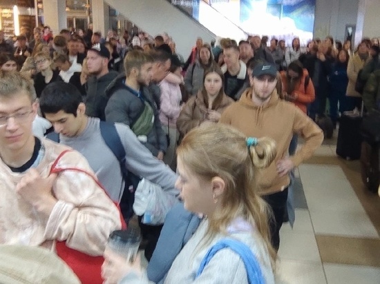 В Новосибирске выстроилась огромная очередь на регистрацию в Толмачево в 3 часа ночи